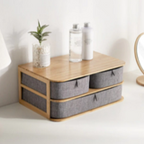 Boite Rangement Maquillage Bambou organiseur