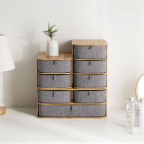 Rangement Maquillage Bambou boite haut de gamme