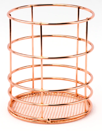 Rangement Maquillage Doré Rose