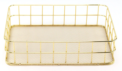 Rangement Maquillage Doré Or