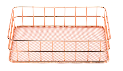 Rangement Maquillage Doré Pratique