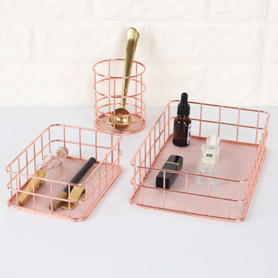 Rangement Maquillage Doré Organisateur