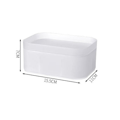 Boite Rangement Maquillage Blanc Transparent, rangement cosmétiques