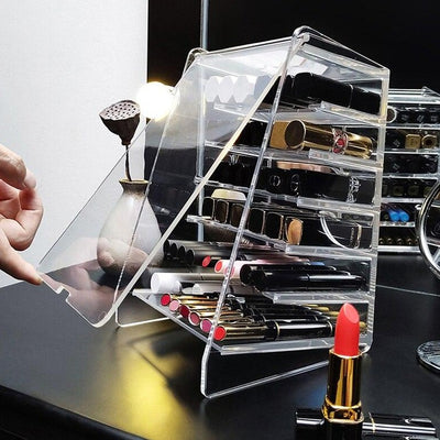 Rangement Maquillage Etagère Organiseur Rouges à Lèvres Refermable