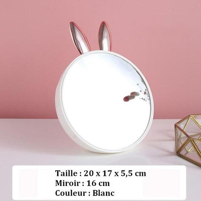 Miroir Avec Rangement Maquillage pot pinceaux