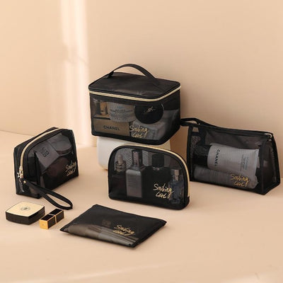 Trousse À Maquillage (Noir Et Doré) Ellis, trousse maquillage grand format