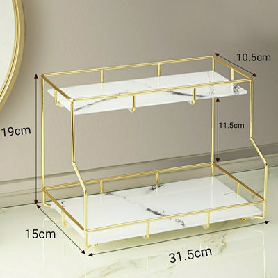 Présentoir Pour Maquillage Doré céramique