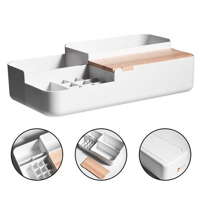 Rangement à Maquillage En Bois et plastique