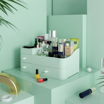 Rangement Maquillage Rose organiseur