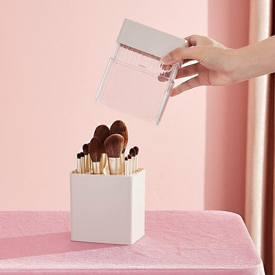 Pot Rangement Maquillage blanc