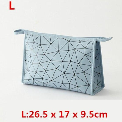 Trousse À Maquillage Au Design Géométrique, trousse à maquillage grise