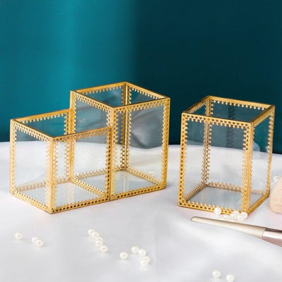 Pot En Verre Pour Pinceaux Maquillage rangement