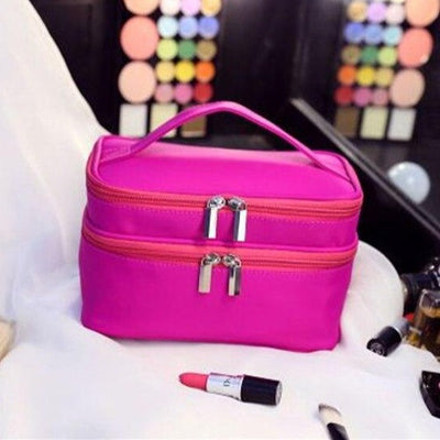 Grande Trousse De Maquillage Avec Compartiment Freya, trousse à maquillage cuir