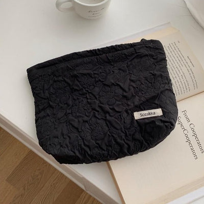 Grande Trousse À Maquillage En Toile Giana, trousse à maquillage compartimentée