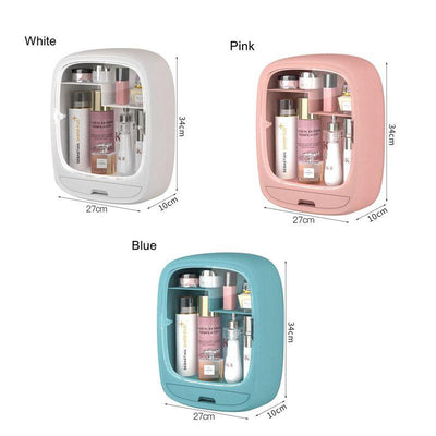 Rangement À Maquillage Mural Avec Étagère,  rangement maquillage mural