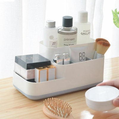 Rangement à Maquillage Fonctionnel en Plastique, rangement maquillage coiffeuse