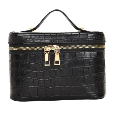 Trousse de Toilette et Maquillage en Cuir, trousse à maquillage pour professionnel