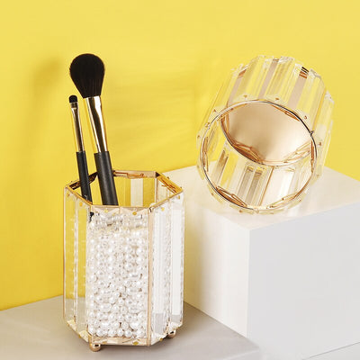 Pot De Rangement Pinceaux Maquillage Verre