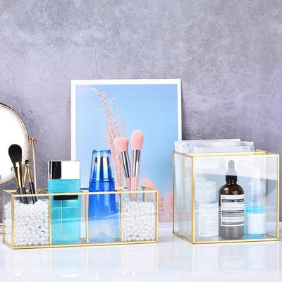 Pot Pour Pinceaux De Maquillage En Verre Rangement Cosmétiques