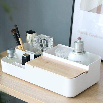 Rangement à Maquillage En Bois. organiseur