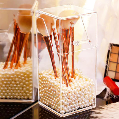Pot Rangement Pinceaux Maquillage boite anti-poussière