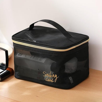 Trousse À Maquillage (Noir Et Doré) Ellis, trousse maquillage bio