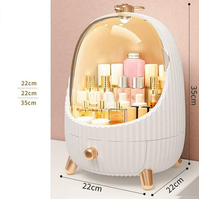 Rangement Maquillage Vintage avec Vitrine boite de rangement 