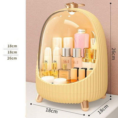 Rangement Maquillage Vintage avec Vitrine, organiseur cosmétiques