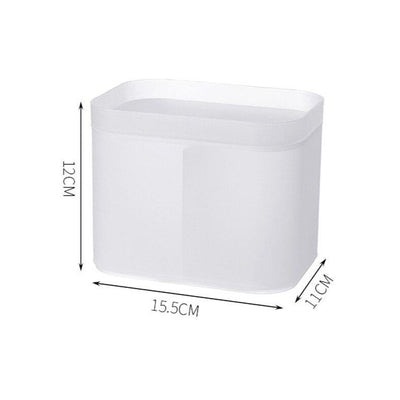 Boite Rangement Maquillage Blanc Transparent, organiseur en plastique