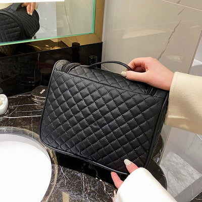 Trousse Maquillage Matelassée Noire trousse pour cosmétiques