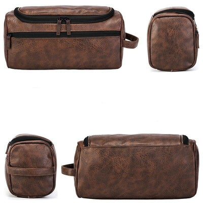 Trousse De Toilette Pour Homme En Cuir De Luxe