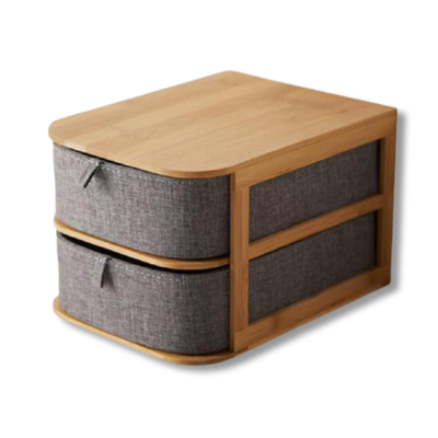 Organiseur Maquillage En Bambou