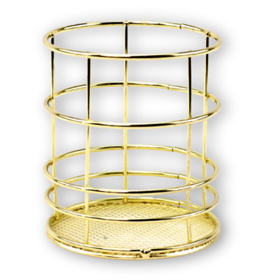 Rangement Maquillage Doré