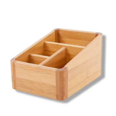 Rangement Maquillage En Bambou