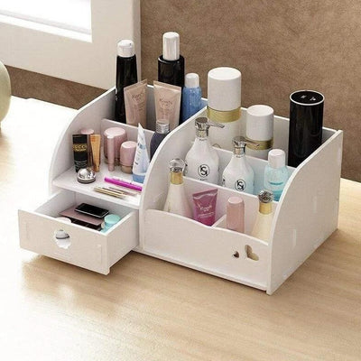 Boite Rangement Maquillage En Bois pour cosmétiques