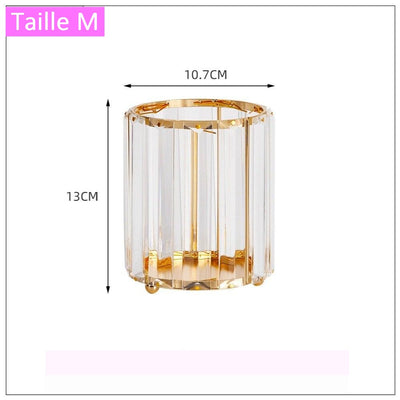 Pot De Rangement Pinceaux Maquillage or