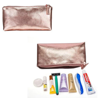 Trousse De Toilette En Cuir Pour Femme Waterproof