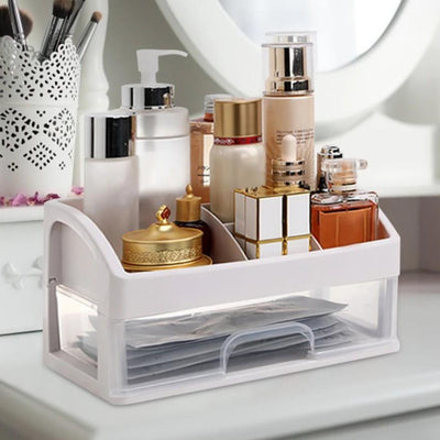 Rangement Maquillage Blanc pour salle de bain