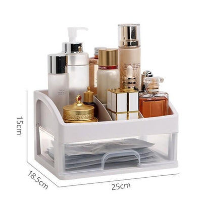 Rangement Maquillage Blanc avec tiroir