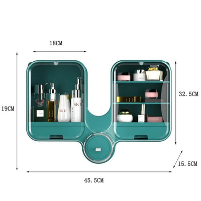 Grand Rangement Mural pour Maquillage et Bijoux rangement de luxe