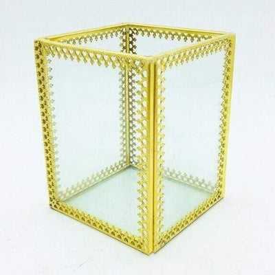 Pot En Verre Pour Pinceaux Maquillage transparent